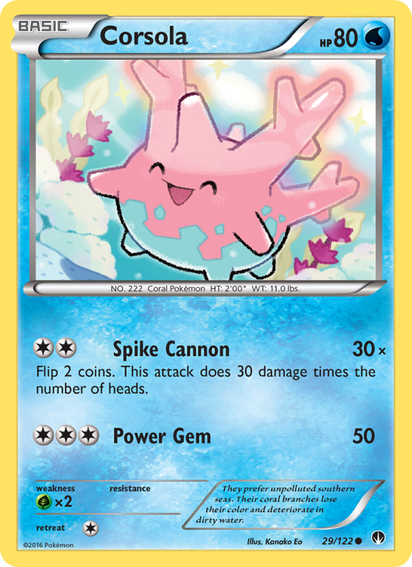 Corsola - Pokémon TCG Card