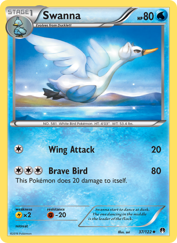 Swanna - Pokémon TCG Card