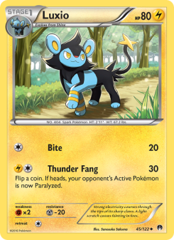 Luxio - pokemon TCG Card