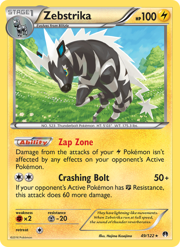Zebstrika - Pokémon TCG Card