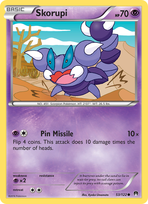 Skorupi - Pokémon TCG Card
