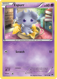 Espurr - pokemon TCG Card