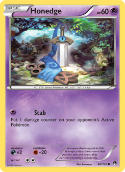 Honedge - pokemon TCG Card