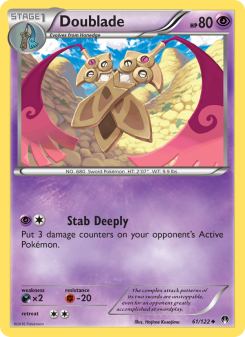 Doublade - pokemon TCG Card