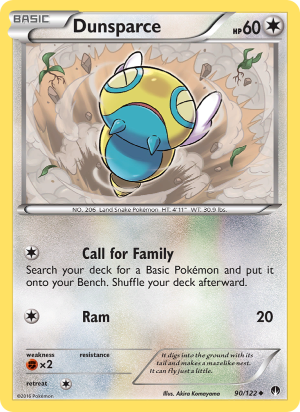 Dunsparce - Pokémon TCG Card