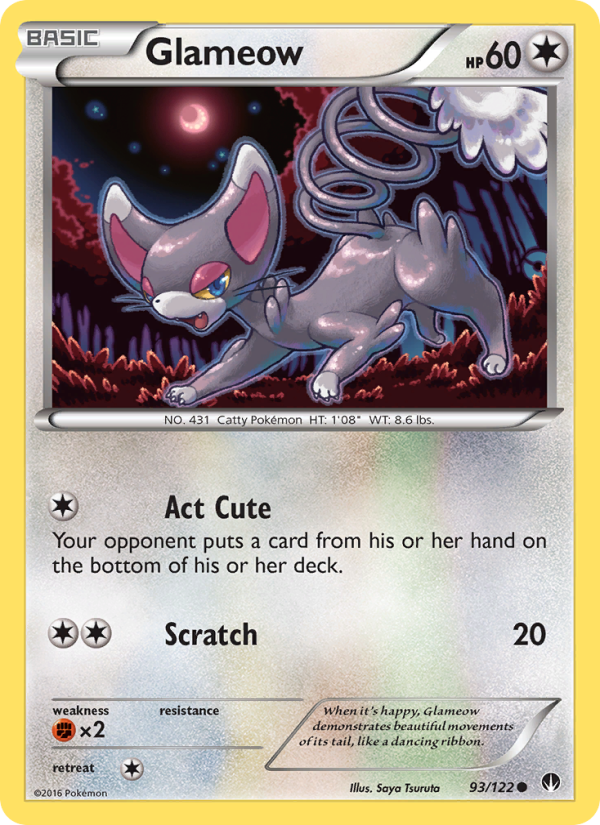 Glameow - Pokémon TCG Card