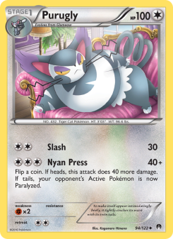 Purugly - pokemon TCG Card