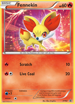 Fennekin - pokemon TCG Card