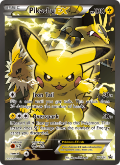 Pikachu EX - pokemon TCG Card