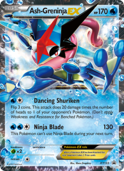 Ash Greninja EX - pokemon TCG Card