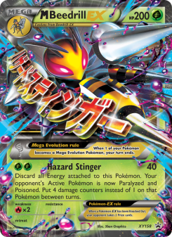 M Beedrill-EX - pokemon TCG Card