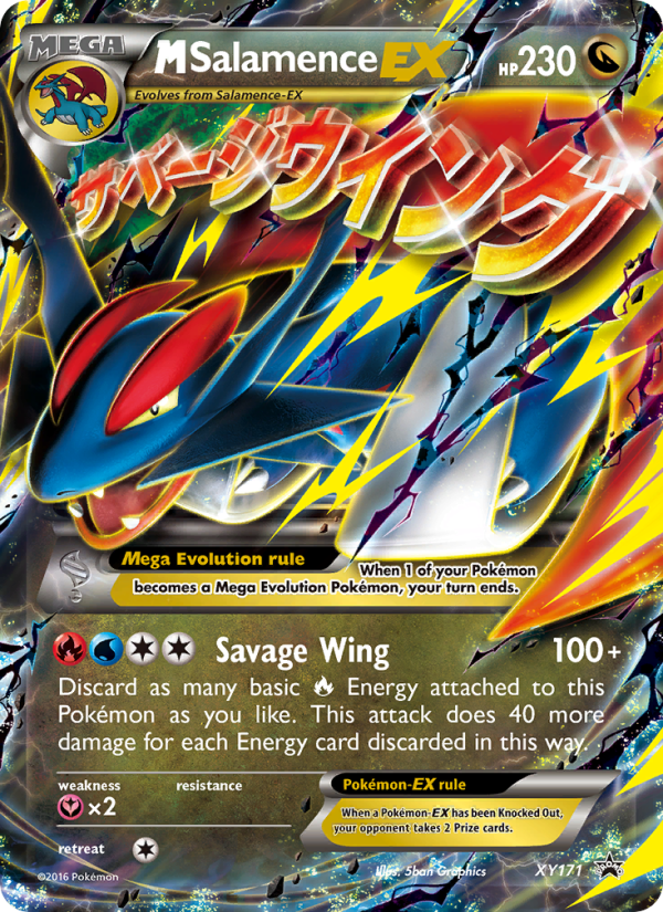 M Salamence-EX - Pokémon TCG Card