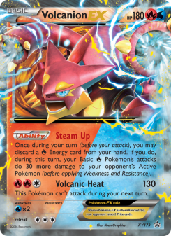 Volcanion EX - pokemon TCG Card