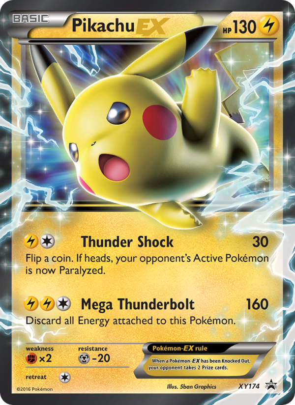 Pikachu-EX - Pokémon TCG Card