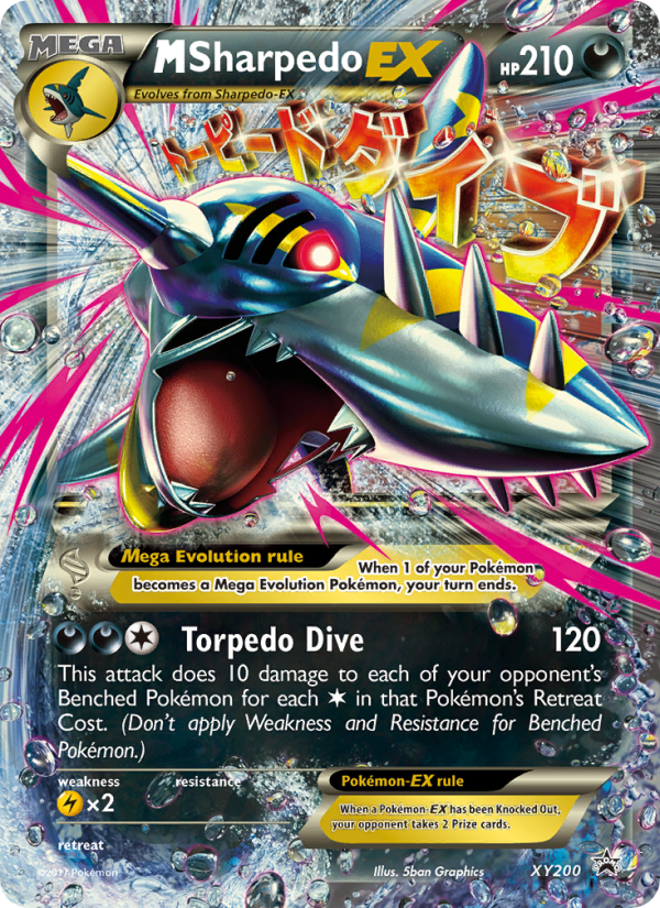 M Sharpedo-EX - Pokémon TCG Card