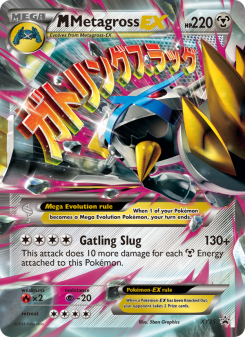 M Metagross EX - pokemon TCG Card