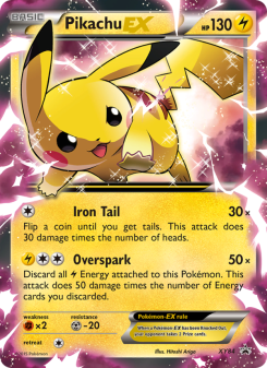 Pikachu EX - pokemon TCG Card